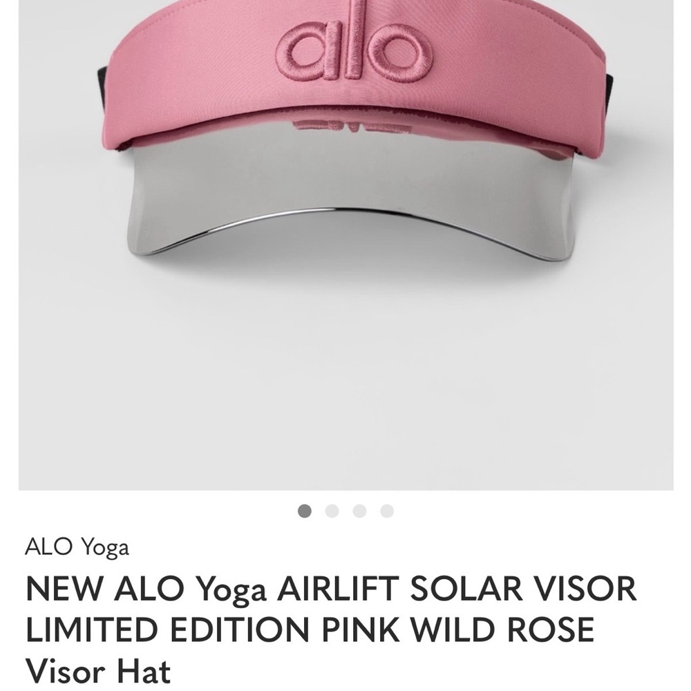 ALO Yoga Pink Wild Rose Visor Hat STILL IN PACKAGING